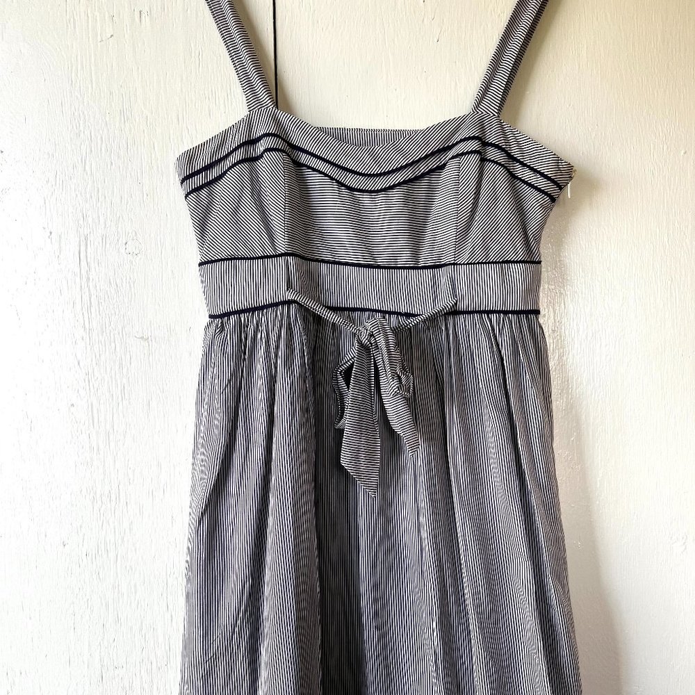 German Orsay Casual Summer Dress Striped Print